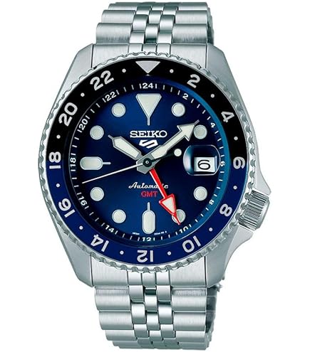 Amazon.com: Seiko Sports Style GMT Wristwatch, Orange, 1, GMT